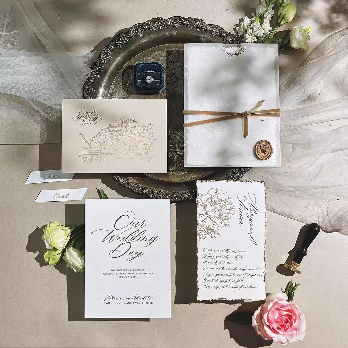 Customised &#038; Personalised Wedding Invitation Cards