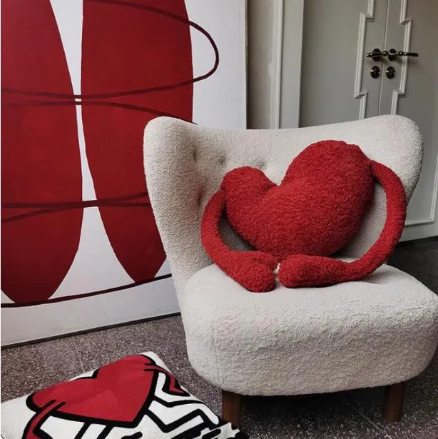 Custom Shaped Pillows: Dog &#038; Heart Designs